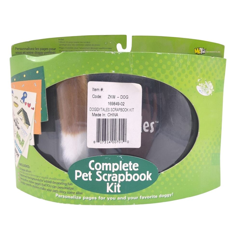 DoggyTales Complete Pet Scrapbook Kit MeToo 20 Page Album Stickers Dog Theme NEW